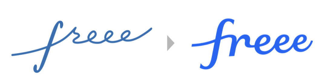 ロゴタイプ 旧→新