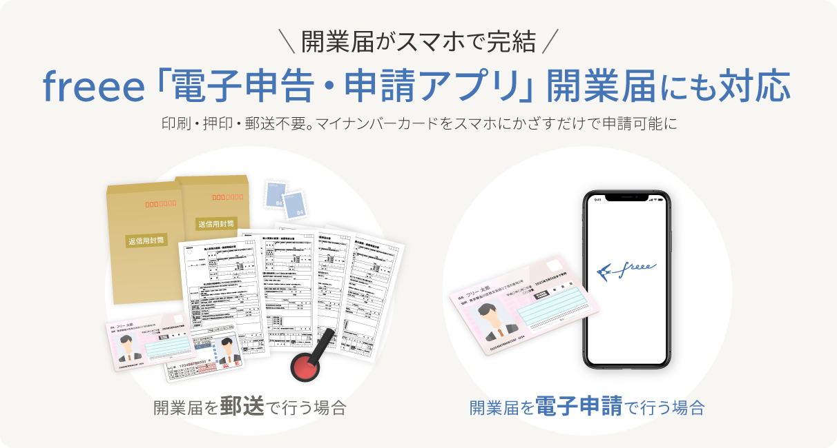 ＼開業届がスマホで完結／freee「電子申告・申請アプリ」開業届にも対応