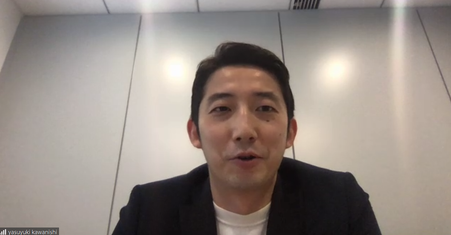 定例記者会見にて-川西挨拶